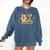 Occupational Therapy Fall Autumn Pumpkin Flower OTA Teacher Comfort Colors Sweatshirt Denim