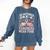 In October Pre-K Teachers Wear Pink Ribbon Breast Cancer Comfort Colors Sweatshirt Denim