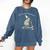 Off To Teach Preschool Pre-K Teacher Back To School Frog Comfort Colors Sweatshirt Denim