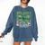 One Lucky Teacher Coquette Bow St Patricks Day Teacher Comfort Colors Sweatshirt Denim One Lucky Teacher Coquette Bow St Patricks Day Teacher Comfort Colors Sweatshirt Denim