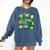 One Lucky Teacher St Patrick's Day Irish Teacher Lucky Era Comfort Colors Sweatshirt Denim