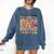 One Thankful Teacher Thanksgiving Groovy Fall Autumn Teacher Comfort Colors Sweatshirt Denim One Thankful Teacher Thanksgiving Groovy Fall Autumn Teacher Comfort Colors Sweatshirt Denim