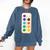 Paint Palette ArtSet Halloween Costume For Teachers Students For Men Women Kids Comfort Colors Sweatshirt Denim