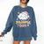 Pajama Day School Spirit Week Fun Cloud Teacher Comfort Colors Sweatshirt Denim