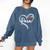 Para Heart Paraprofessional Teacher Paraeducator Comfort Colors Sweatshirt Denim Para Heart Paraprofessional Teacher Paraeducator Comfort Colors Sweatshirt Denim