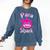 Para Shark Paraprofessional Female Teacher Comfort Colors Sweatshirt Denim