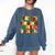 PE Teacher Christmas Holiday Comfort Colors Sweatshirt Denim