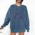 PE Teacher Living That PE Life Physical Education Teacher Comfort Colors Sweatshirt Denim