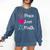 Peace Love Math Maths Teacher Pi Symbol Men Women Comfort Colors Sweatshirt Denim