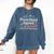 Pre-K Squad Adventure Camping Preschool Teacher Boy Girl Kid Comfort Colors Sweatshirt Denim