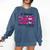 Pre-k Teacher In October We Wear Pink Breast Cancer Comfort Colors Sweatshirt Denim
