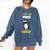 Pre-K Vibes Only Penguin Teachers Kids Back To School Comfort Colors Sweatshirt Denim