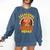 Preschool Gobble Squad Cute Turkey Thanksgiving Teacher Comfort Colors Sweatshirt Denim