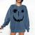 Pumpkin Artist Halloween Art Teacher Comfort Colors Sweatshirt Denim
