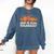 Que Pasa Calabaza Spanish Teacher Bilingual Pumpkin Women Comfort Colors Sweatshirt Denim