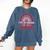 Rainbow Homeschool Mom Teacher I Go To School In My Pajamas Comfort Colors Sweatshirt Denim