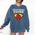 Real Superheroes Don't Wear Capes Teacher Shirt Teaching Te Comfort Colors Sweatshirt Denim