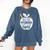 Real Superheroes Wear No Capes Teacher Design Teach Comfort Colors Sweatshirt Denim