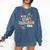 Retro Boho Math Science Professor In My STEM Teacher Era Comfort Colors Sweatshirt Denim