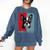 Retro Boston Terrier Dog Lover Bostie Mom Dad Dog Owner Comfort Colors Sweatshirt Denim