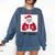 Retro All Done Christmas Special Ed Teacher Team Santa Women Comfort Colors Sweatshirt Denim