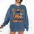 Retro Fall In Love With Learning Autumn Pumpkin Teacher Kids Comfort Colors Sweatshirt Denim