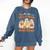 Retro Are You Fall O Ween Directions Ghost Teacher Spooky Comfort Colors Sweatshirt Denim