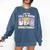 Retro Are You Fall O Ween Directions Teacher Halloween Ghost Comfort Colors Sweatshirt Denim
