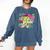 Retro First Grade Teacher Disco Ball Coquette Back To School Comfort Colors Sweatshirt Denim Retro First Grade Teacher Disco Ball Coquette Back To School Comfort Colors Sweatshirt Denim