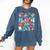 Retro Play Is Learning Kindergarten Teacher Team Women Comfort Colors Sweatshirt Denim