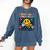 Retro Special Education Squad Groovy Dream Team Teacher Comfort Colors Sweatshirt Denim