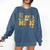 Retro Thankful For Music Floral Music Teacher Thanksgiving Men Women Comfort Colors Sweatshirt Denim