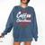 Running On Coffee And Christmas Cheer Lover Teacher For Men Women Kids Comfort Colors Sweatshirt Denim