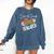 Second Grade Teacher Leopard Pencil 2nd Grade Women Teacher Comfort Colors Sweatshirt Denim