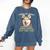 Siberian Husky Professional Human Trainer Comfort Colors Sweatshirt Denim