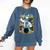 Skeleton Mad Scientist Halloween Costume Science Teacher Comfort Colors Sweatshirt Denim Skeleton Mad Scientist Halloween Costume Science Teacher Comfort Colors Sweatshirt Denim