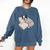 Sleepy Boston Terrier Pajama Men Women Kids Comfort Colors Sweatshirt Denim