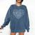 Social Emotional Learning Heart Counselor Teacher SEL Kind Comfort Colors Sweatshirt Denim
