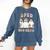 SPED Boo Crew Halloween Floral Ghost Special Ed SPED Teacher For Men Women Kids Comfort Colors Sweatshirt Denim