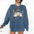 Spooky Ghost PE Teacher Squad Physical Education Halloween Comfort Colors Sweatshirt Denim