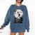 Spooky Halloween Moon Boston Terrier Boston Bull Bostie Comfort Colors Sweatshirt Denim