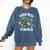 Star Wars Yoda Best Teacher Icons Comfort Colors Sweatshirt Denim