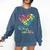 It Takes A Big Heart To Shape Little Minds Teacher Student Men Women Kids Comfort Colors Sweatshirt Denim
