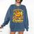 I Teach The Cutest Pumpkins In The Patch Teacher Halloween Comfort Colors Sweatshirt Denim