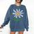 Teach Love Inspire Teachers Inspirational Flower Teachers Comfort Colors Sweatshirt Denim