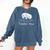 Teacher Bear For Educators Teacher Appreciation Comfort Colors Sweatshirt Denim