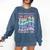Teacher Dear Students Behind Me 1st Day Of School On Back Comfort Colors Sweatshirt Denim