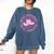 In My Teacher Era Yeehaw Pink Teacher Western Cowgirl Comfort Colors Sweatshirt Denim