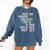 Teacher Inspirational Educator Favorite School Teacher Men Women Girls Kids Comfort Colors Sweatshirt Denim