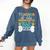 Teacher Off Duty Promoted To Stay At Home Dog Mom Teachers Comfort Colors Sweatshirt Denim